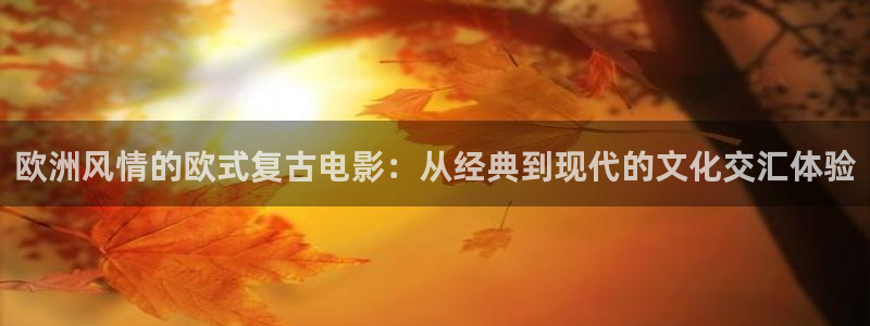 午夜播放黄色片：欧洲风情的欧式复古电影：从经典到现代的文化交汇体验